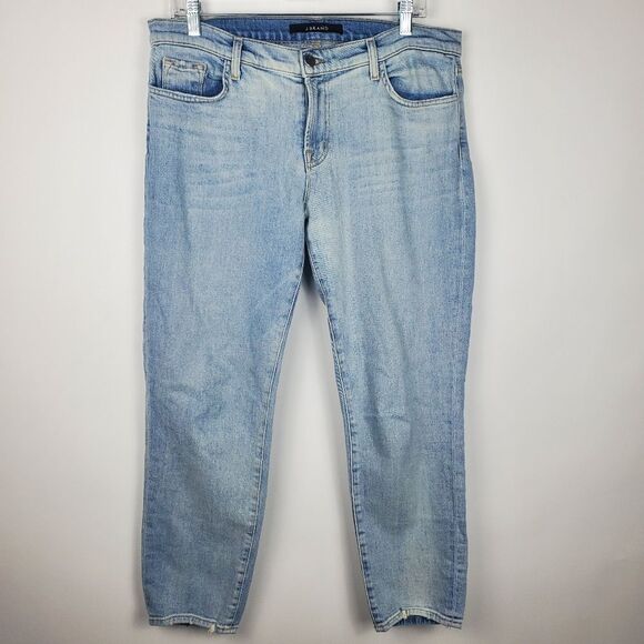 J BRAND cropped Ellis love cat light wash Denim ankle jeans Womens 30 Casual - Picture 2 of 9
